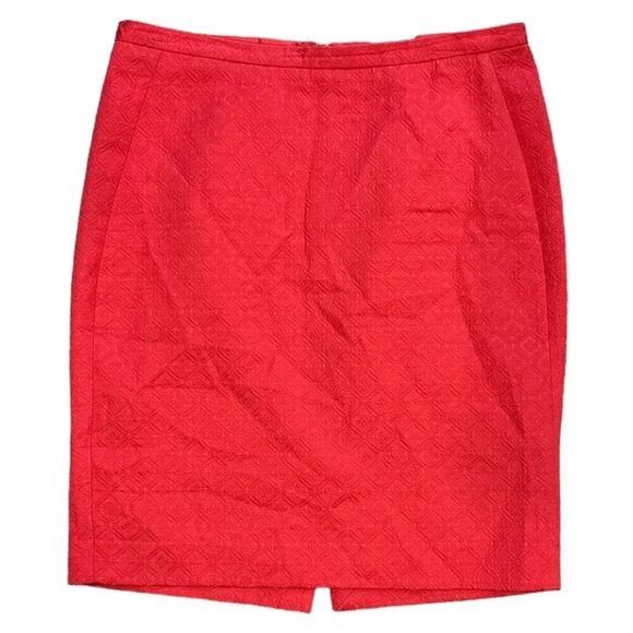 The Limited Salmon Pink Textured Pencil Skirt 8 - Picture 1 of 3